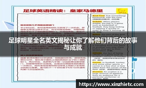 足球明星全名英文揭秘让你了解他们背后的故事与成就